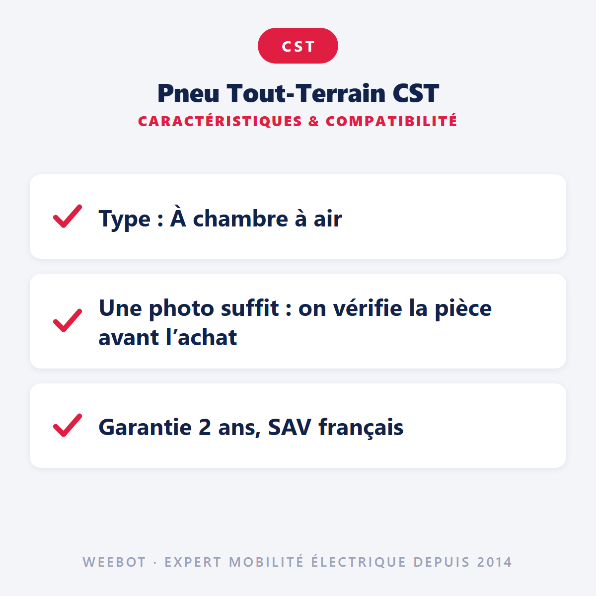 Pneu Tout-Terrain CST : caractéristiques et compatibilité