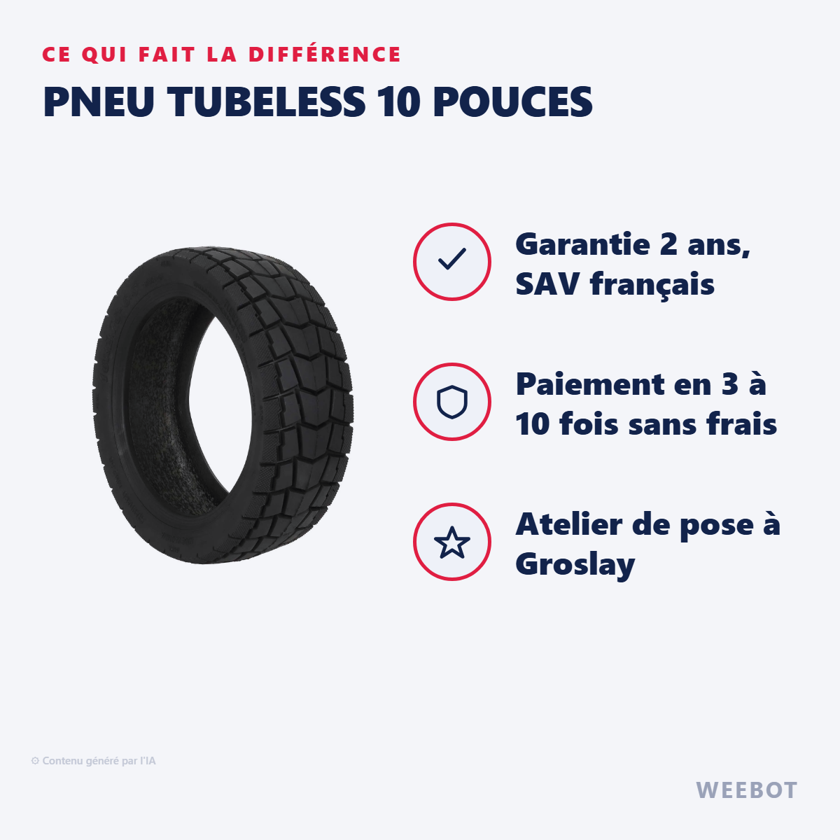 Pneu Tubeless 10 Pouces : les points forts