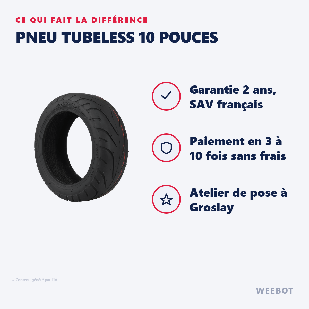 Pneu Tubeless 10 Pouces : les points forts