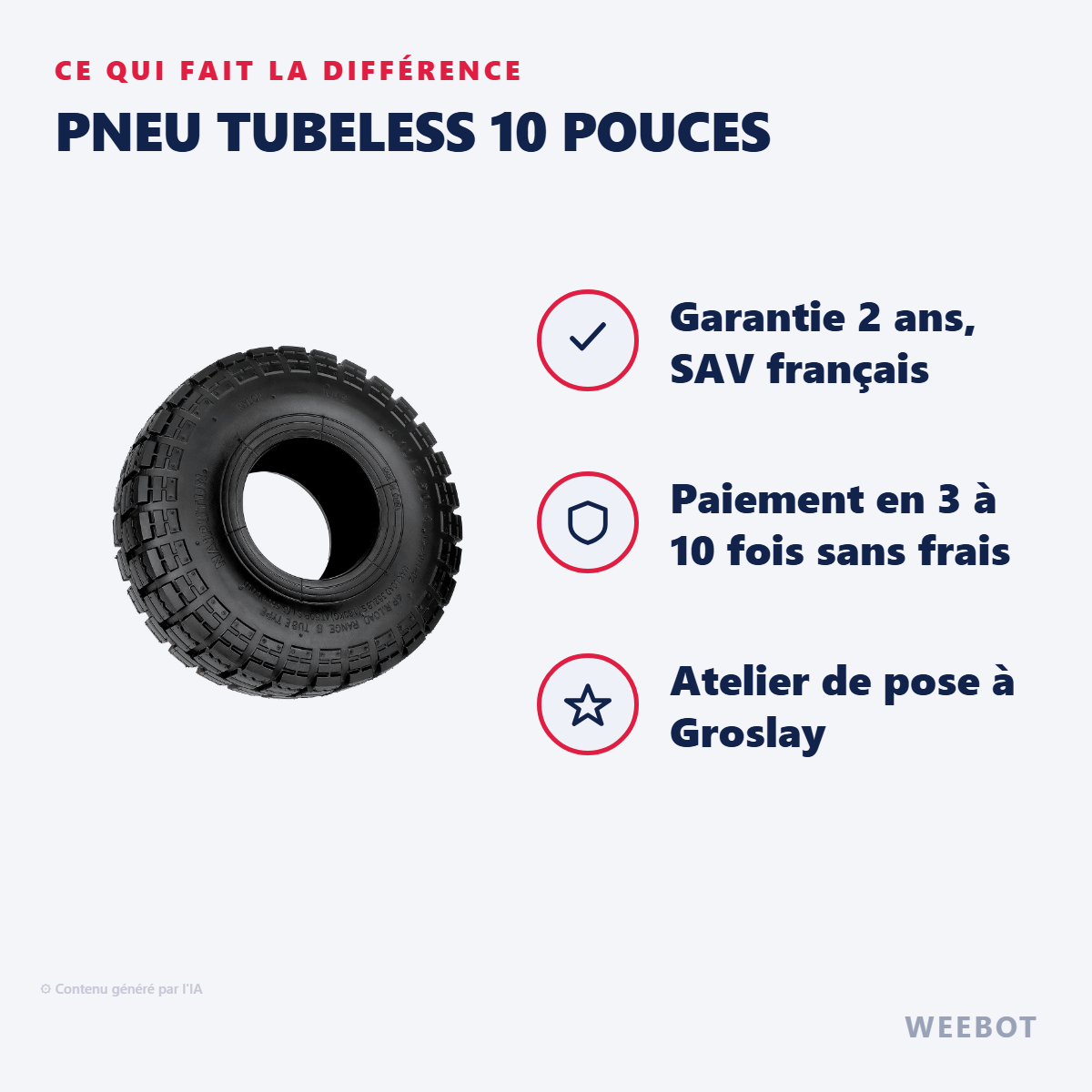 Pneu Tubeless 10 Pouces : les points forts