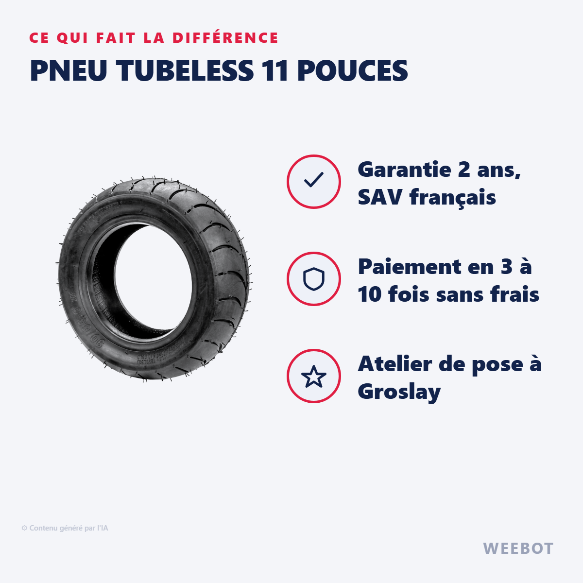 Pneu Tubeless 11 Pouces : les points forts