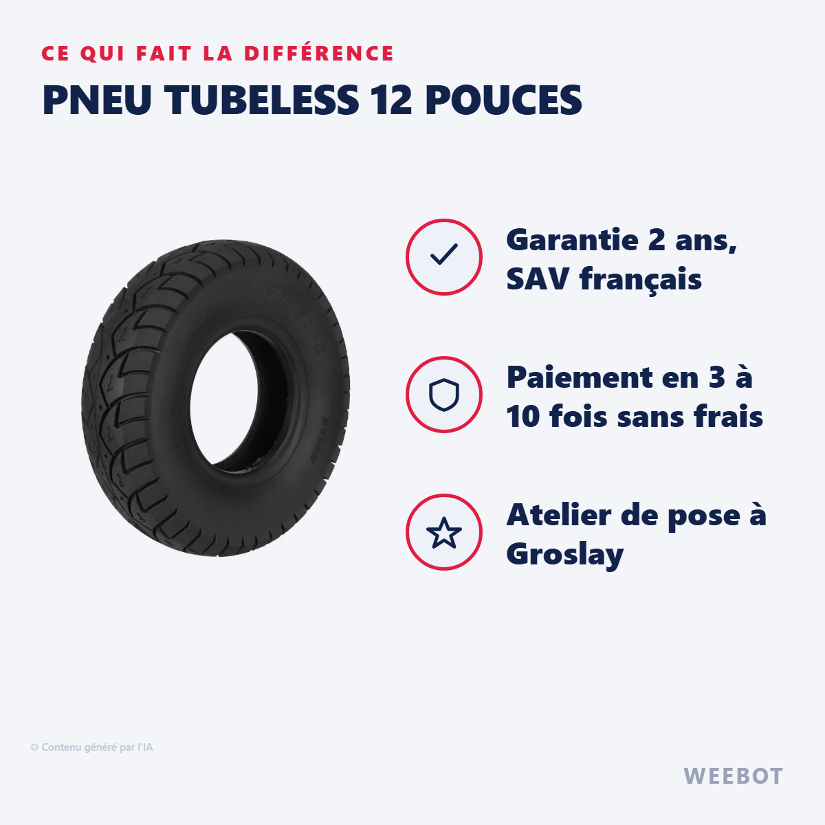 Pneu Tubeless 12 Pouces : les points forts