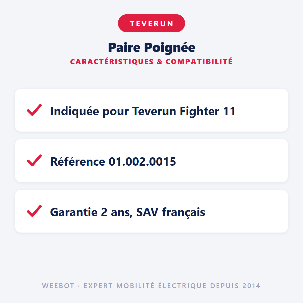 Paire Poignée : caractéristiques et compatibilité