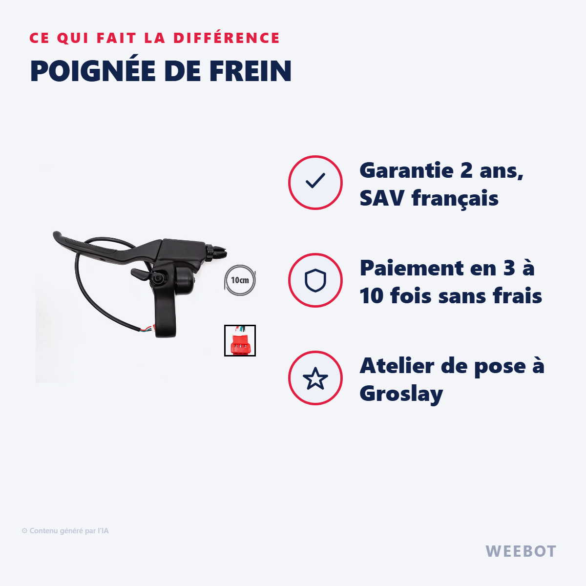 Poignée de Frein : les points forts