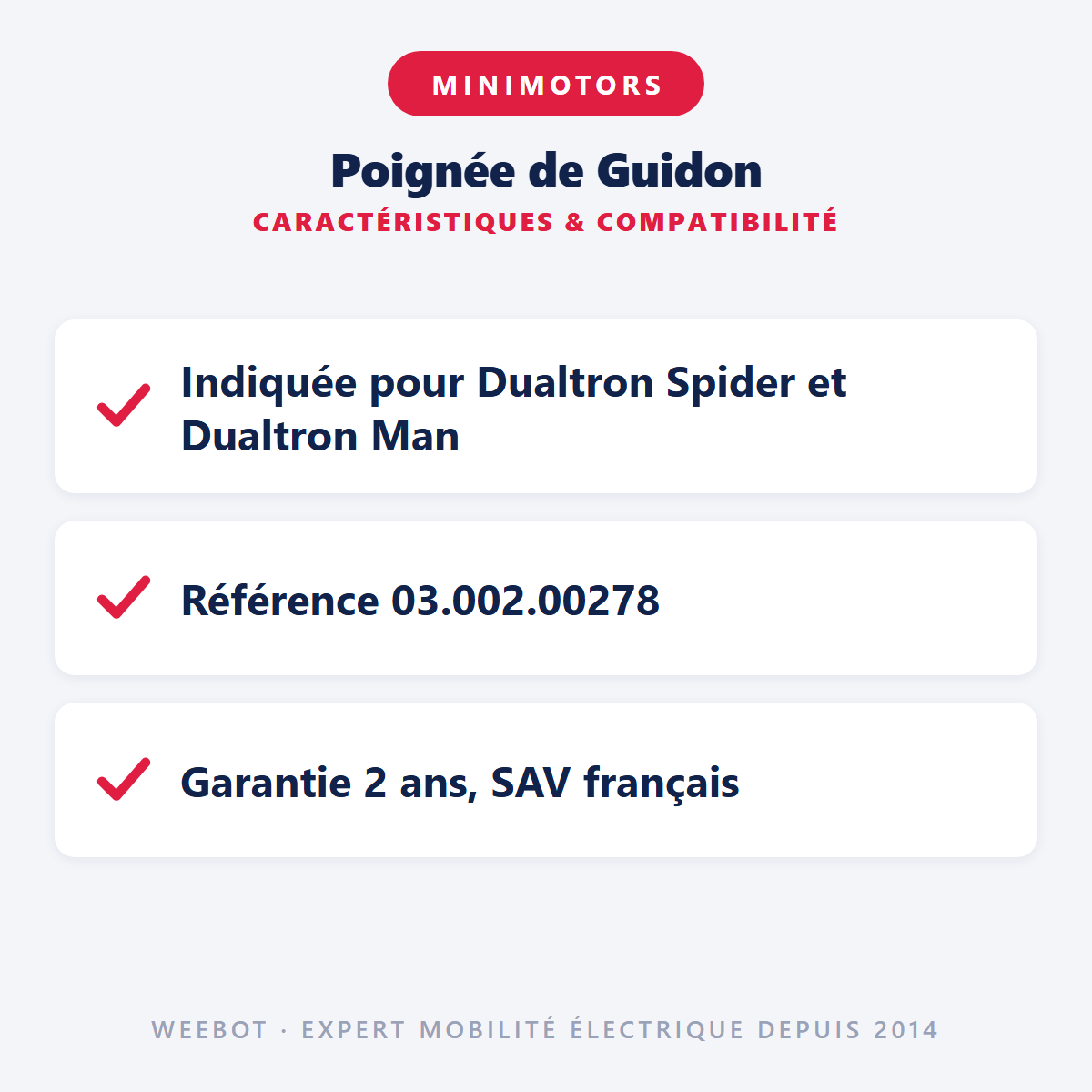 Poignée de Guidon : caractéristiques et compatibilité