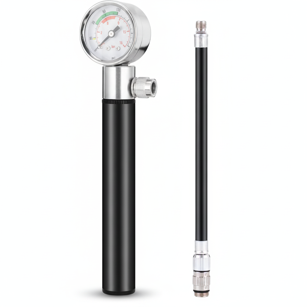 Pompe à Main Haute Pression 120 PSI avec Manomètre Noir, vue 2