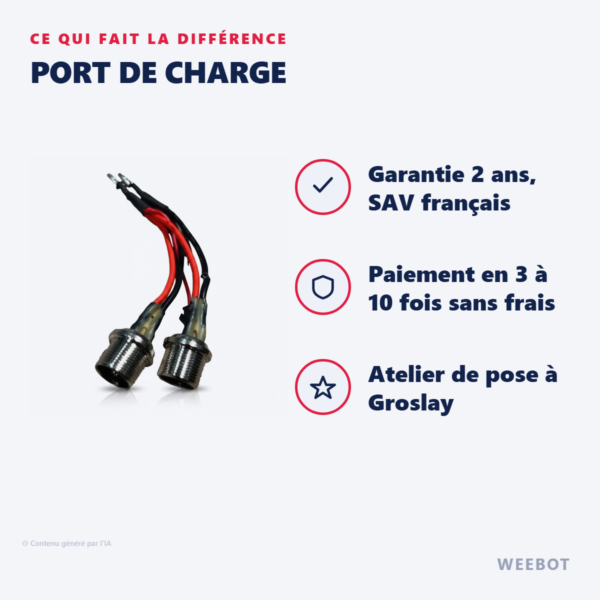 Port de charge : les points forts