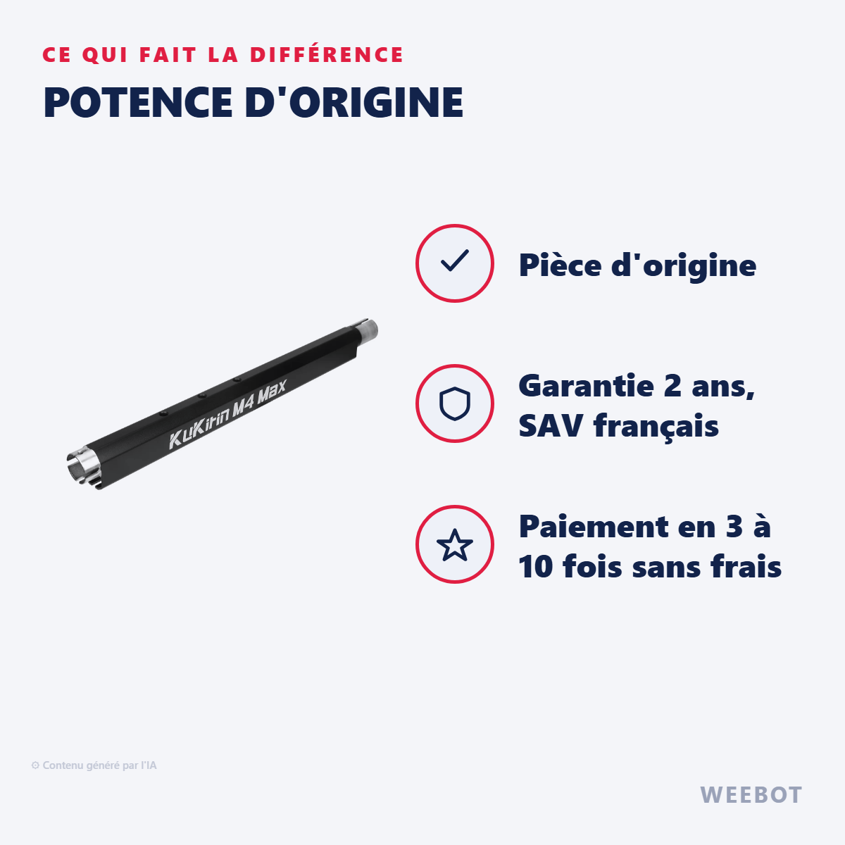 Potence d'Origine : les points forts
