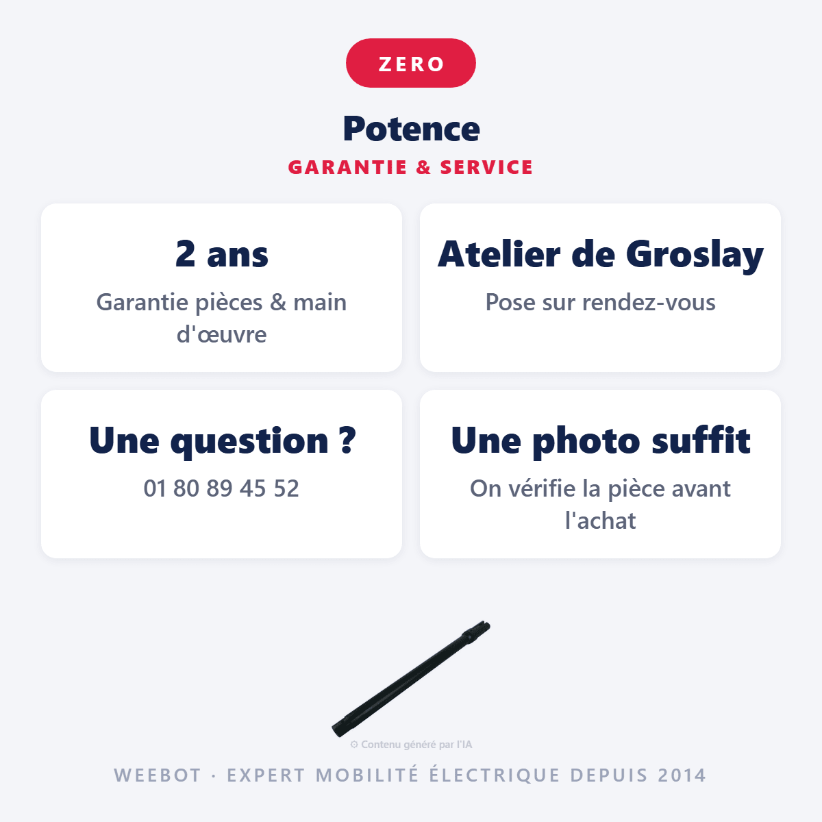 Potence Pour Trottinette Électrique Z11X - Weebot