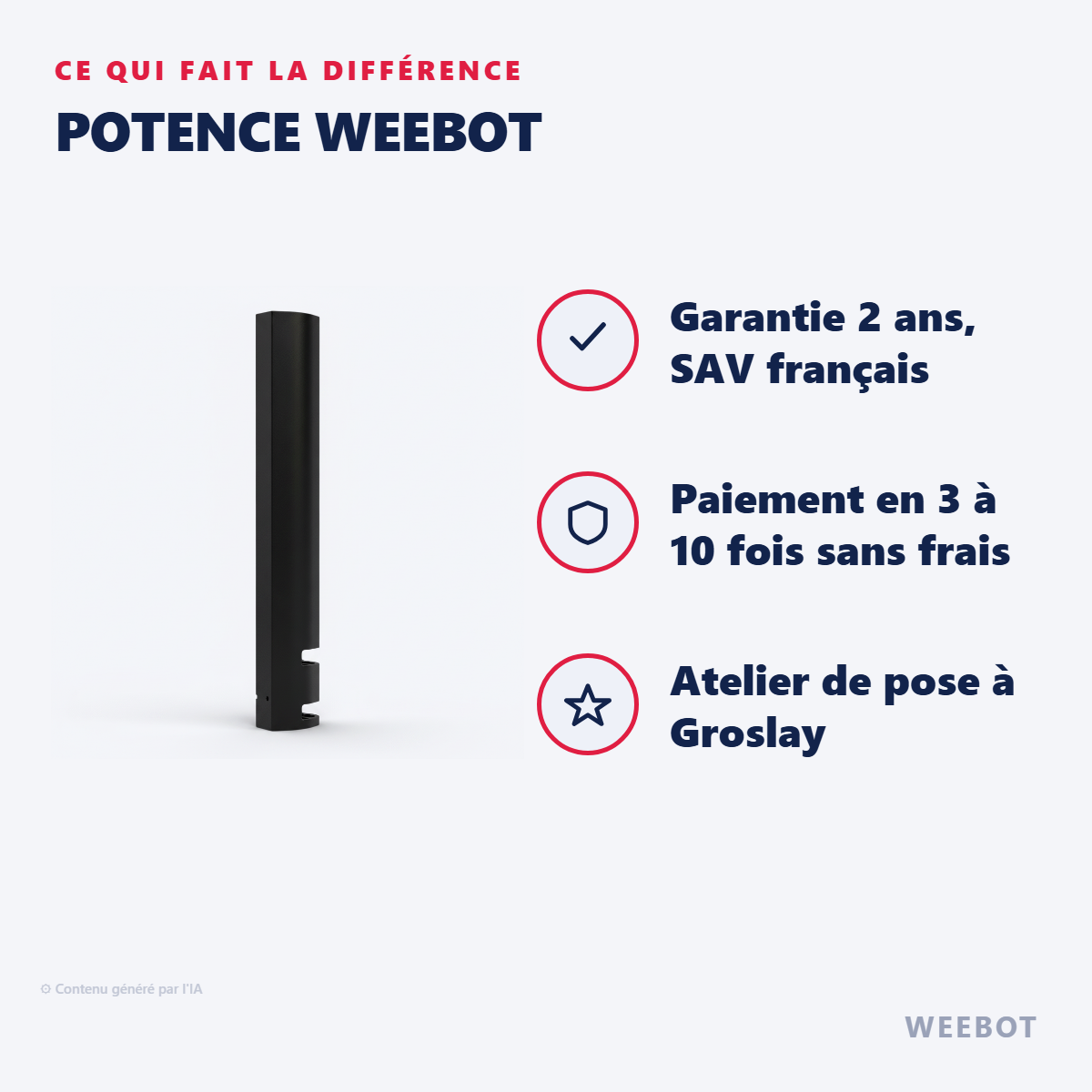 Potence Weebot : les points forts