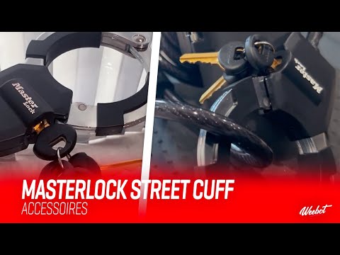 Vidéo : CABLE ANTI-VOL MASTERLOCK STREET CUFF POUR TROTTINETTE ÉLECTRIQUE PRATIQUE ET SUR !