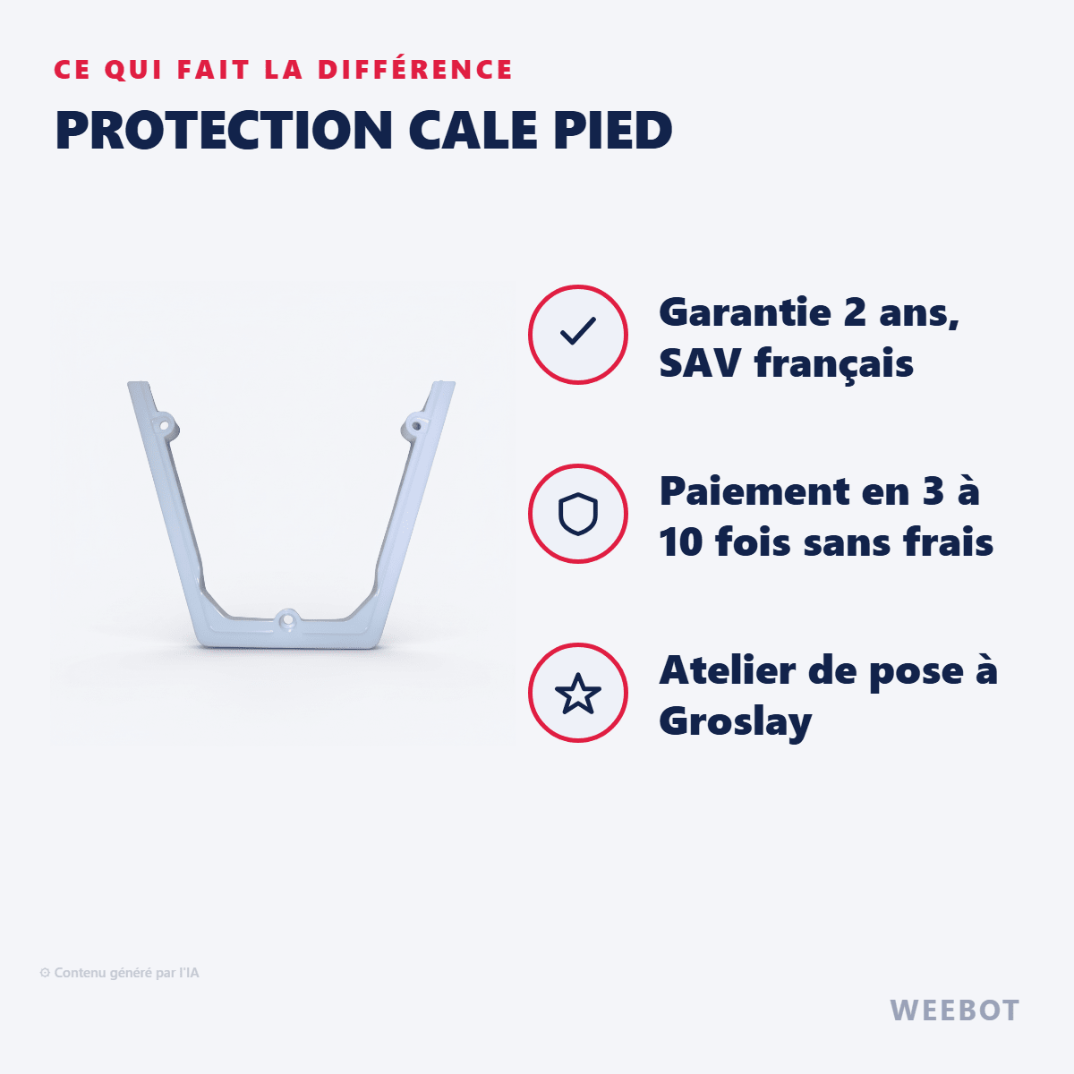 Protection Cale Pied pour Trottinette Electrique Fighter Mini - Teverun - Weebot