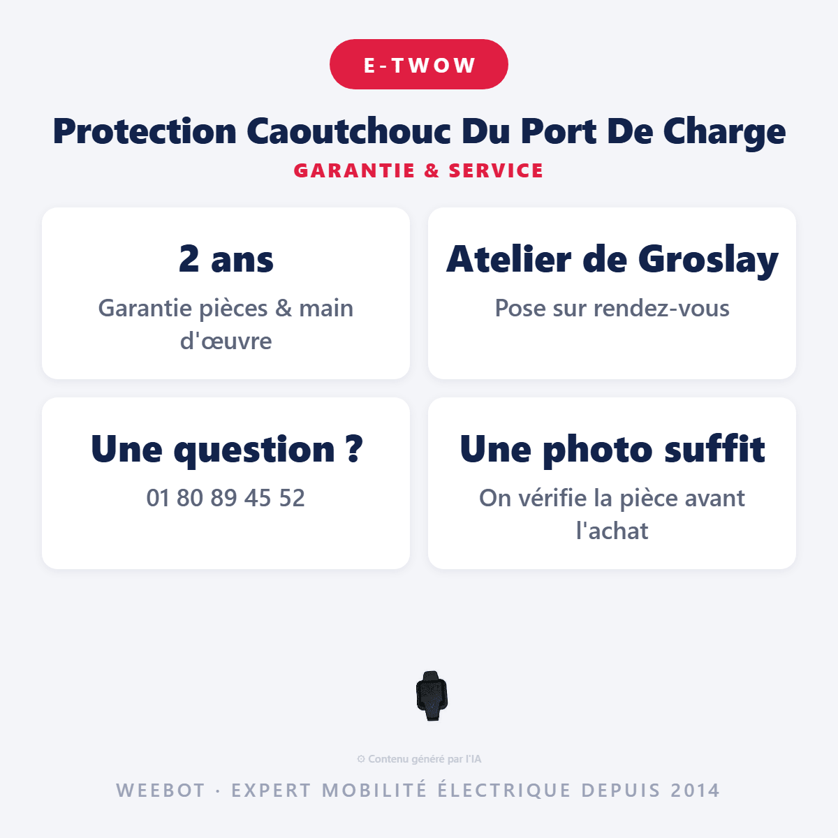 Protection Caoutchouc Du Port De Charge pour Trottinette Electrique E-Twow 36V - Weebot