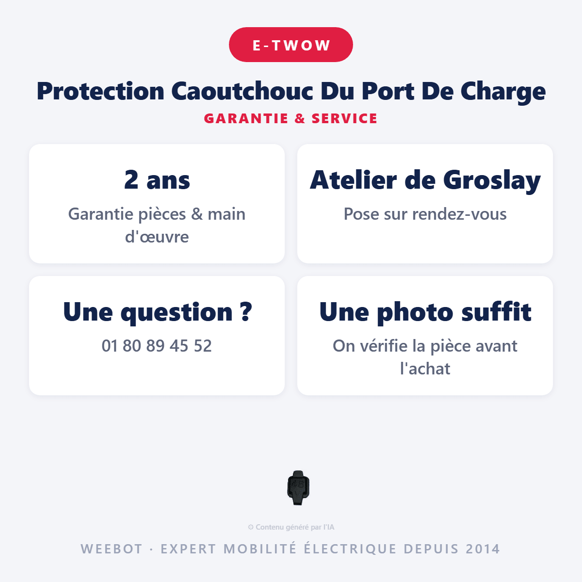 Protection Caoutchouc Du Port De Charge pour Trottinette Electrique E-Twow 48V - Weebot