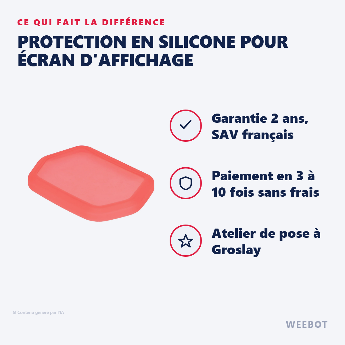 Protection en Silicone pour Écran d'Affichage : les points forts