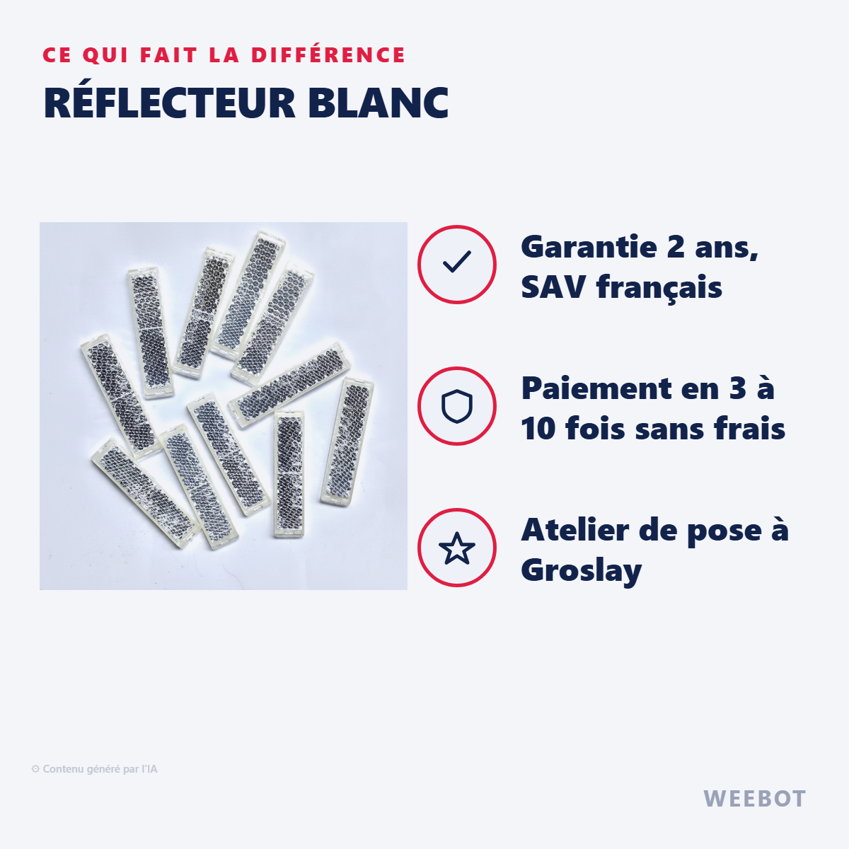 Réflecteur Blanc : les points forts