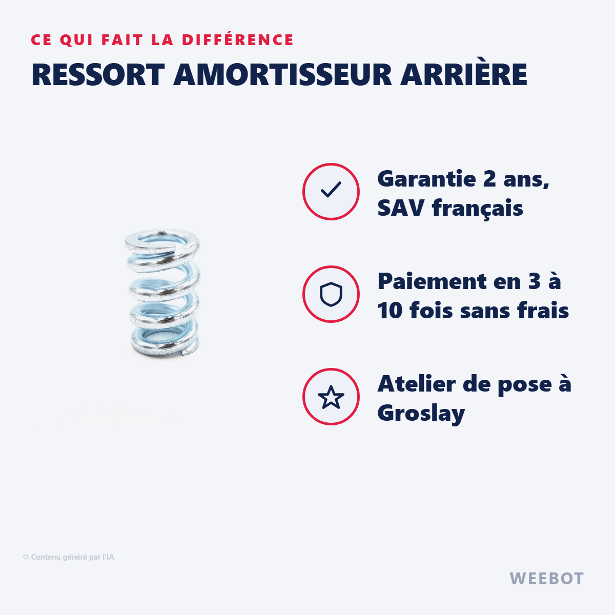 Ressort Amortisseur Arrière Pour Trottinette Électrique Etwow - Weebot