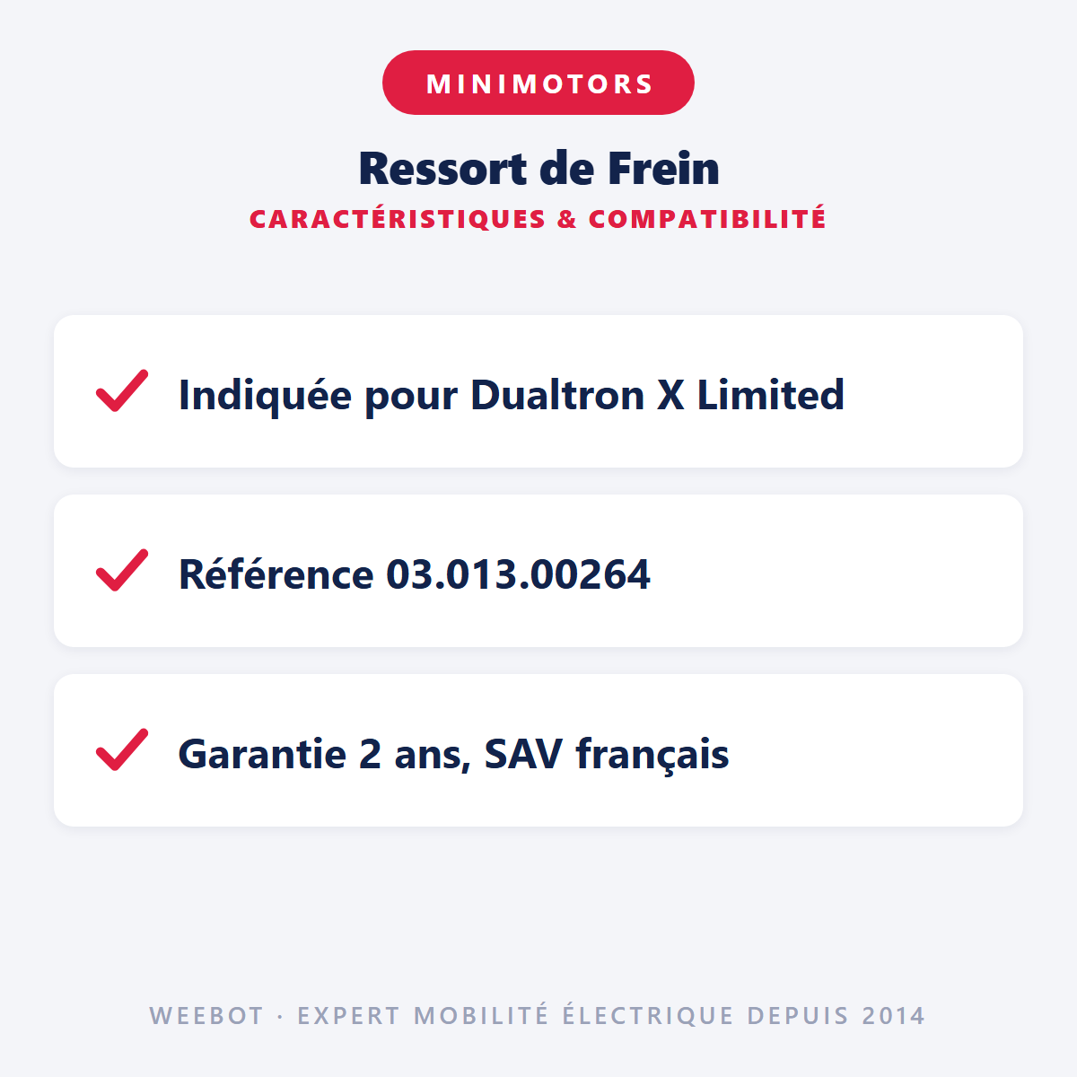 Ressort de Frein : caractéristiques et compatibilité