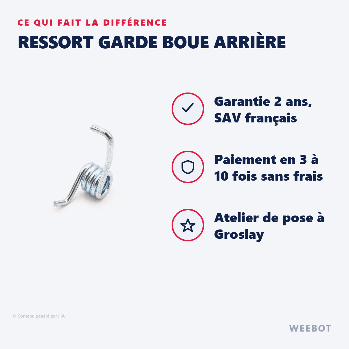 Ressort Garde Boue Arrière Pour Trottinette Électrique Etwow - Weebot