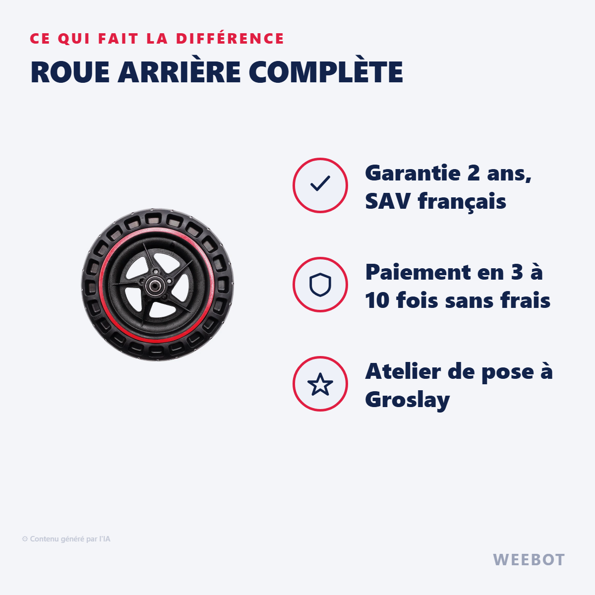 Roue Arrière Complète : les points forts