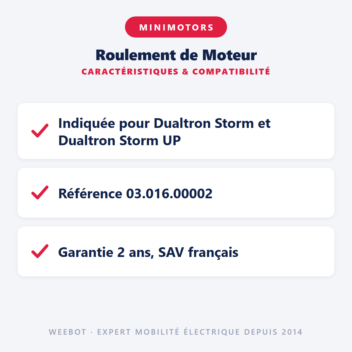 Roulement de Moteur : caractéristiques et compatibilité