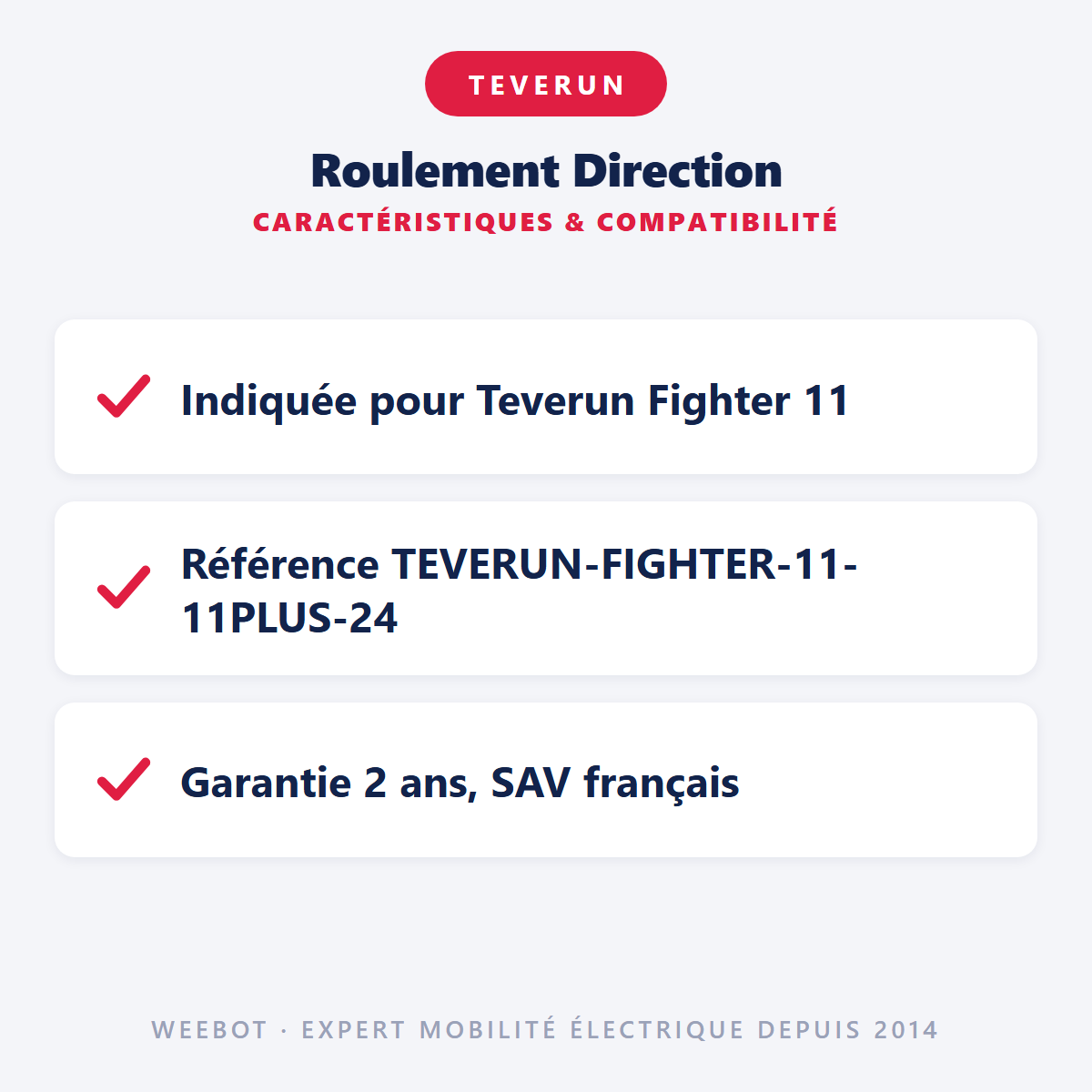 Roulement Direction : caractéristiques et compatibilité