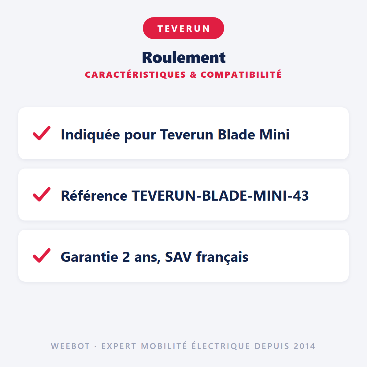Roulement : caractéristiques et compatibilité