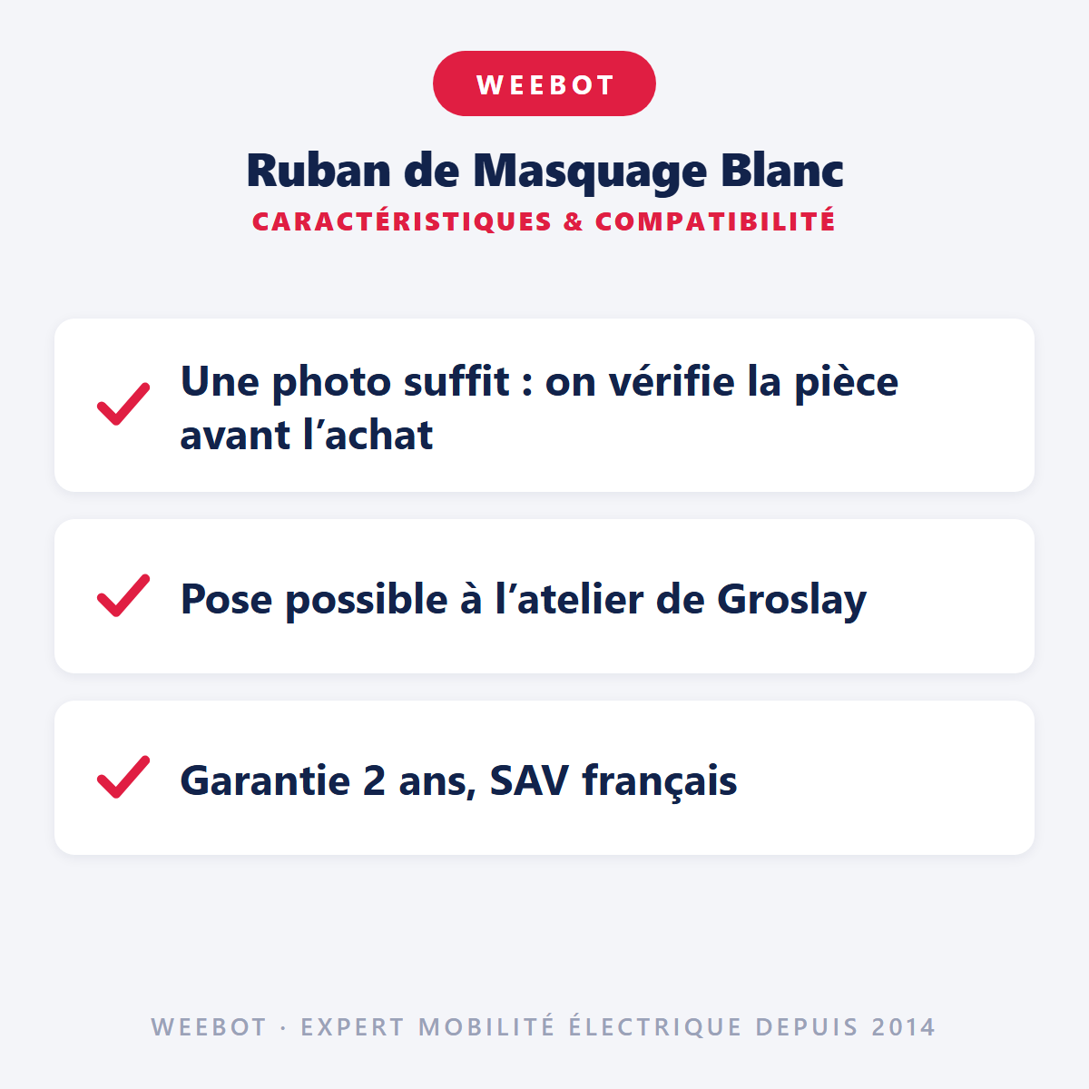Ruban de Masquage Blanc : caractéristiques et compatibilité
