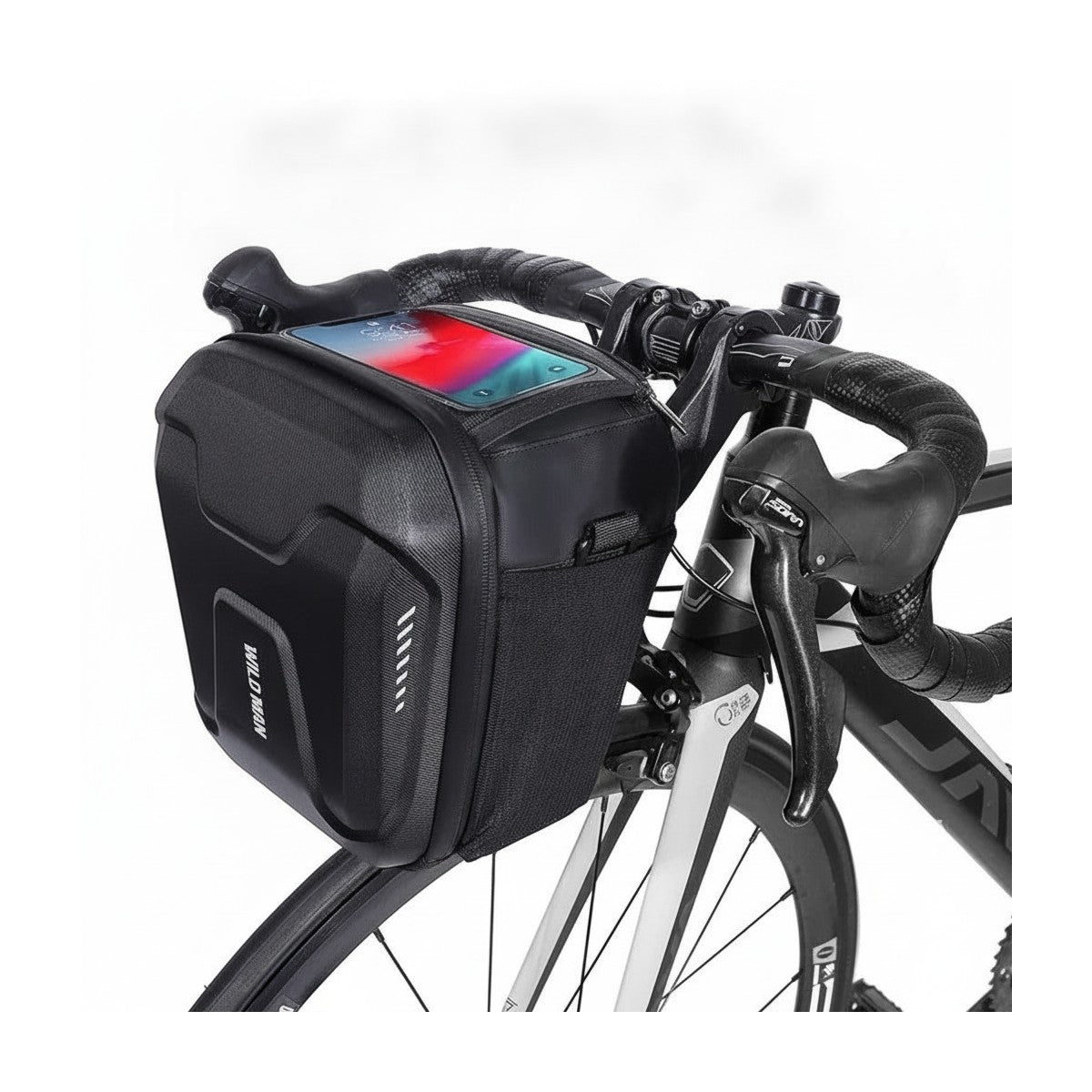 Sacoche Guidon Rigide 3L Support Téléphone Tactile, vue 6