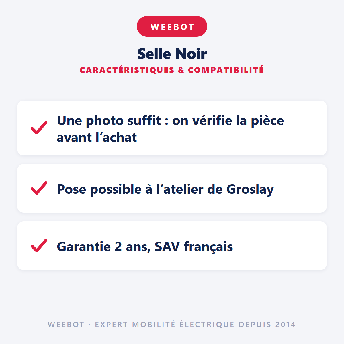 Selle Noir : caractéristiques et compatibilité