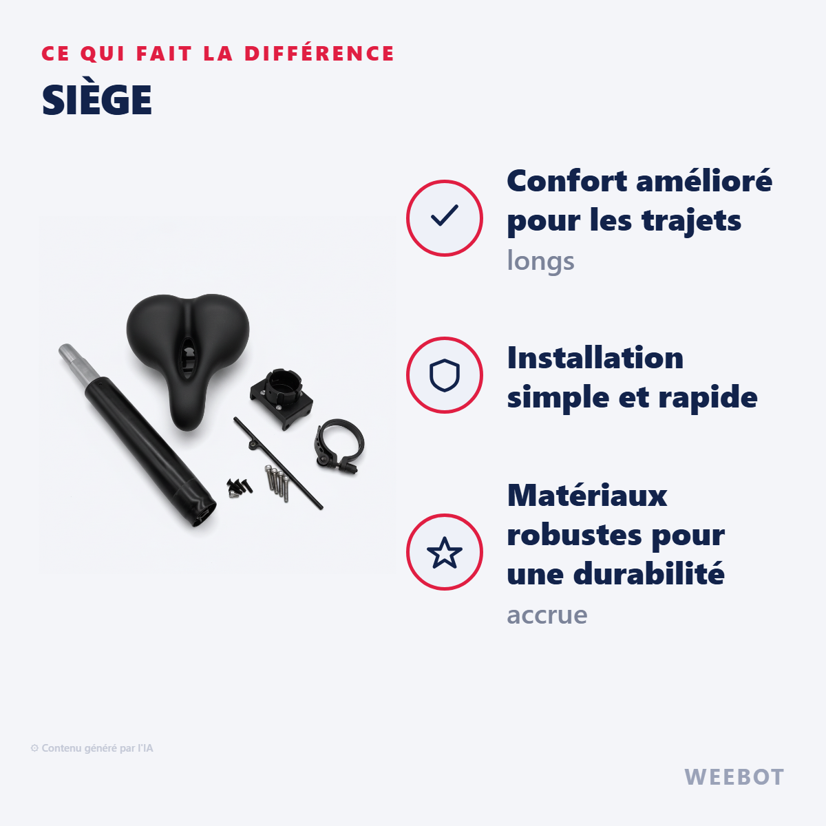 Siège : les points forts