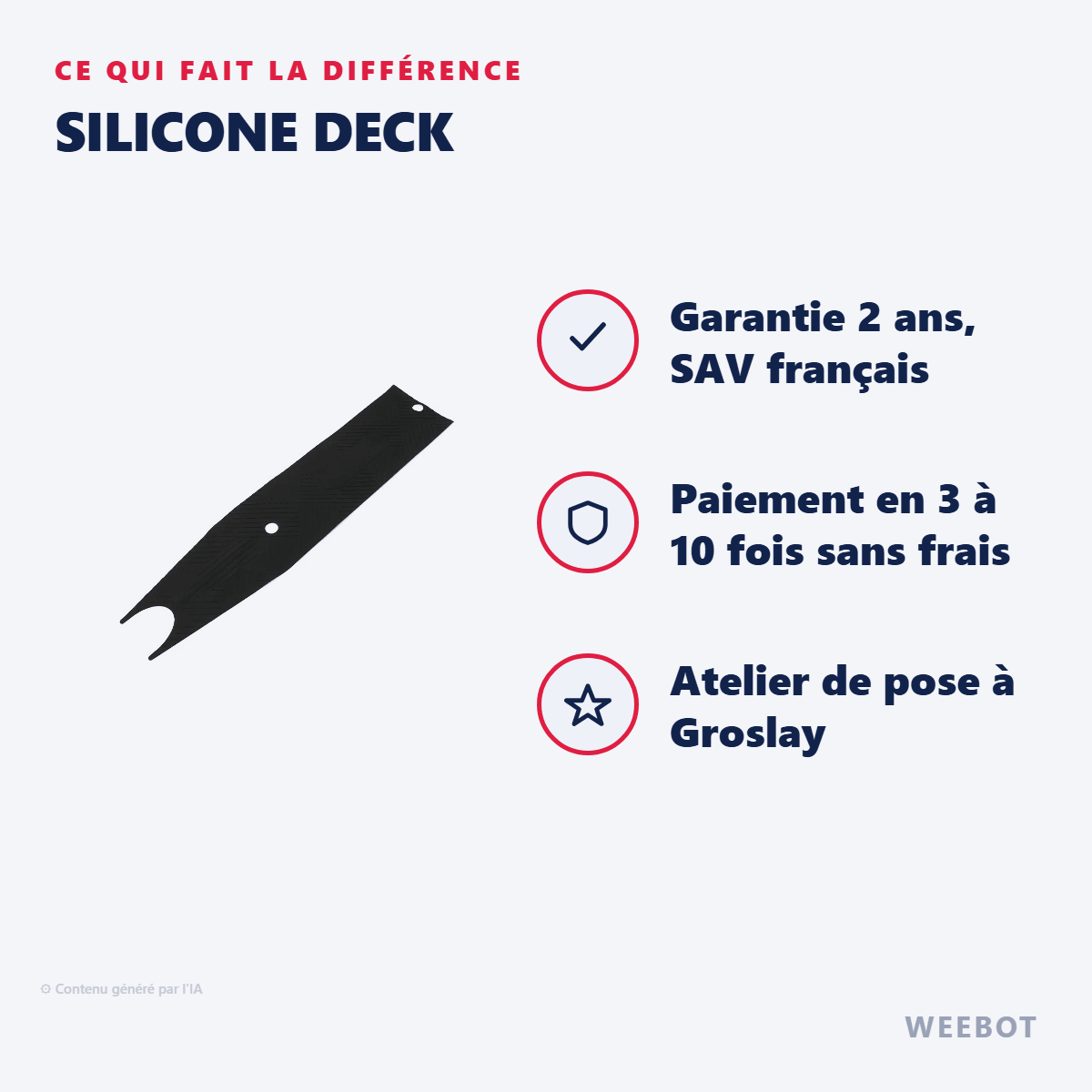 Silicone deck pour Trottinette Électrique Ocean Drive - Weebot