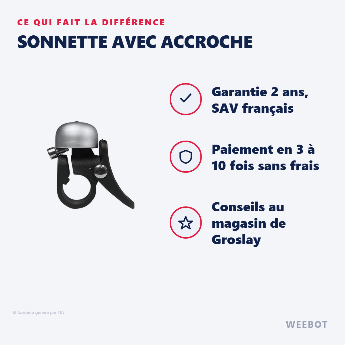 Sonnette avec Accroche : les points forts