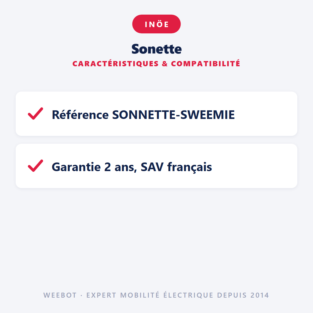 Sonette : caractéristiques et compatibilité