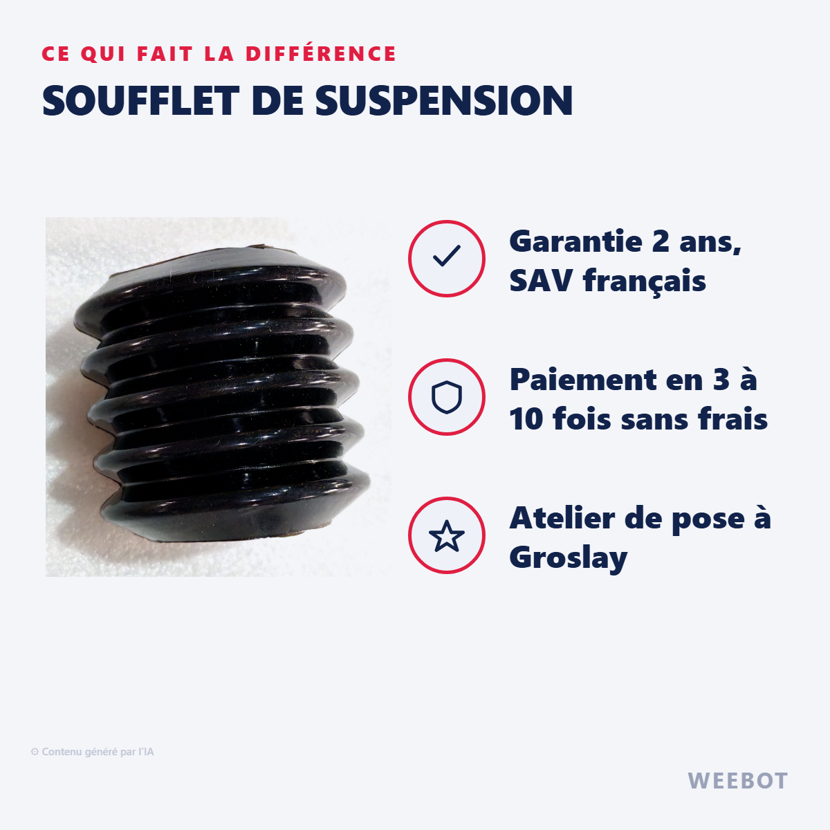Soufflet de Suspension : les points forts