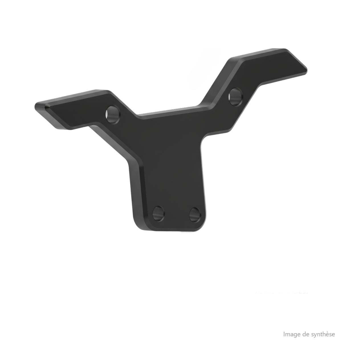 Dessin schématique d'un support d'étrier de frein en aluminium pour trottinette électrique Dualtron Storm