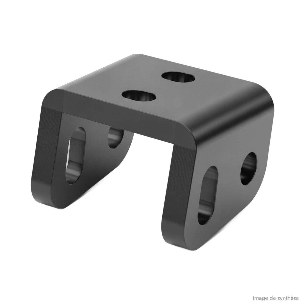 Schéma en perspective du support de phare pour trottinette électrique Dualtron X Limited
