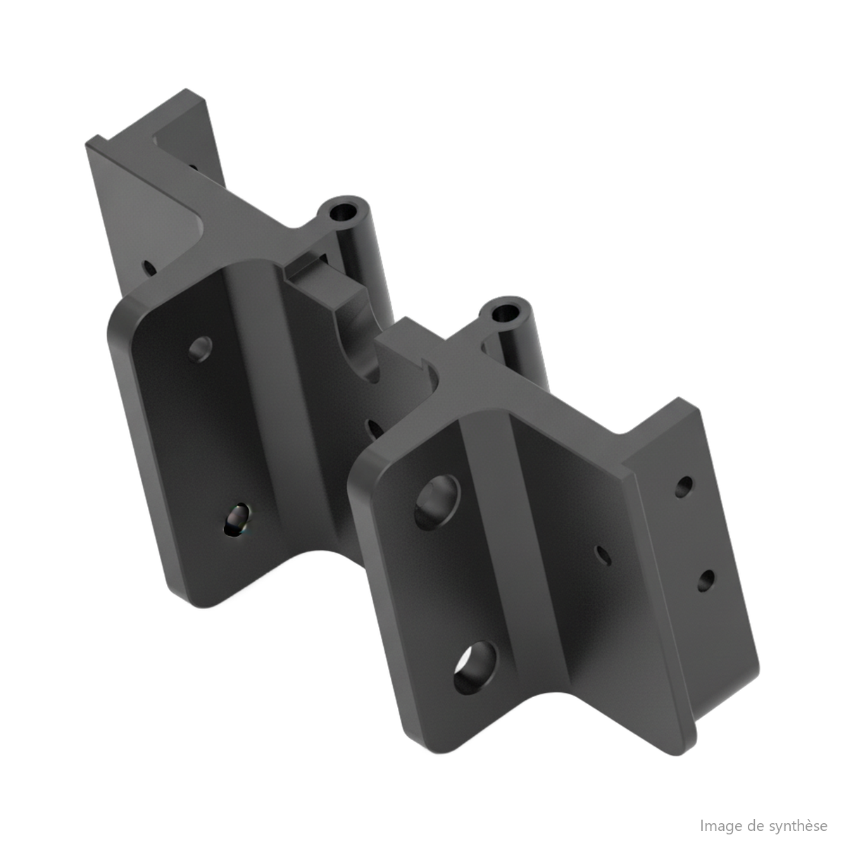 Schéma technique d'un support de potence pour trottinette électrique Dualtron Victor