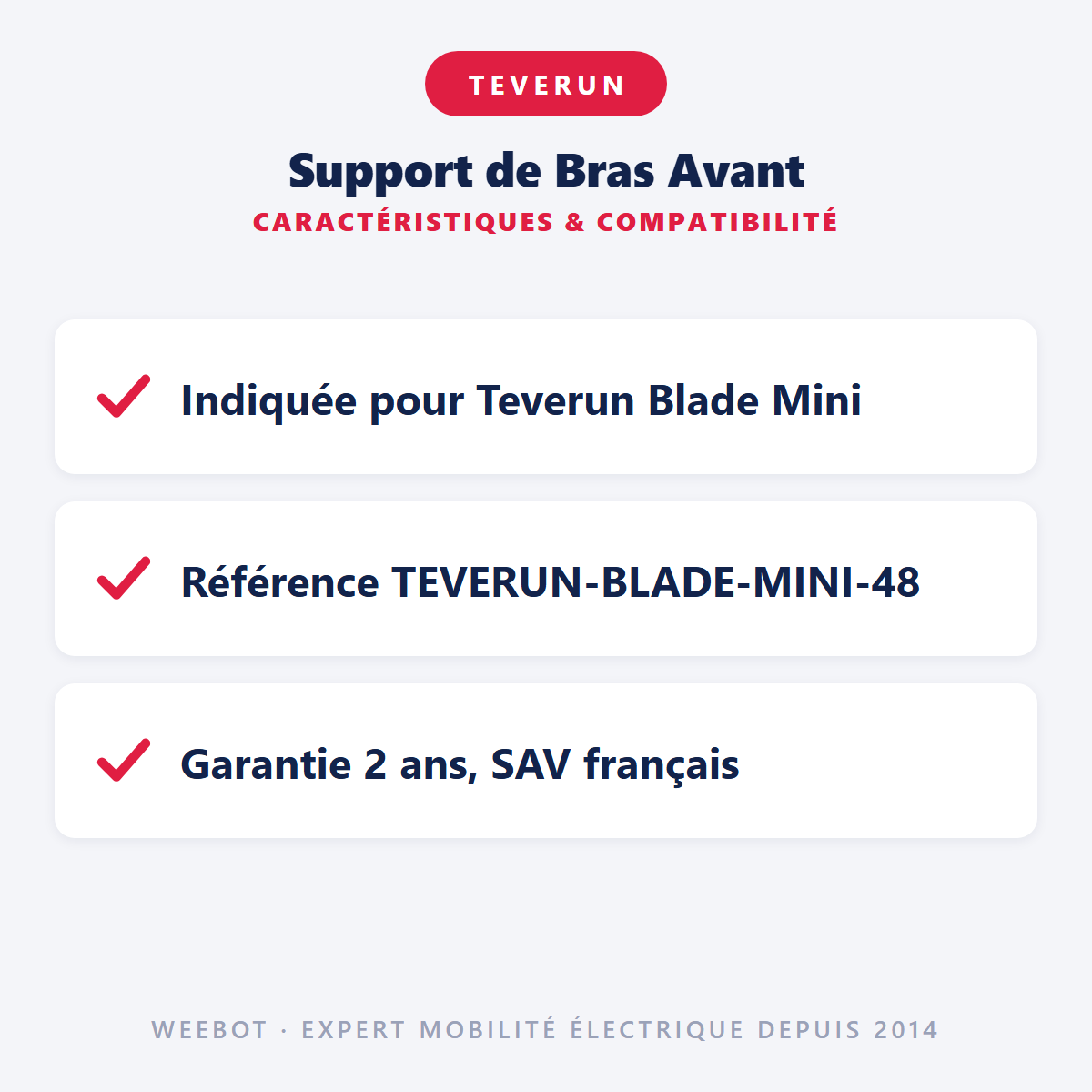 Support de Bras Avant : caractéristiques et compatibilité