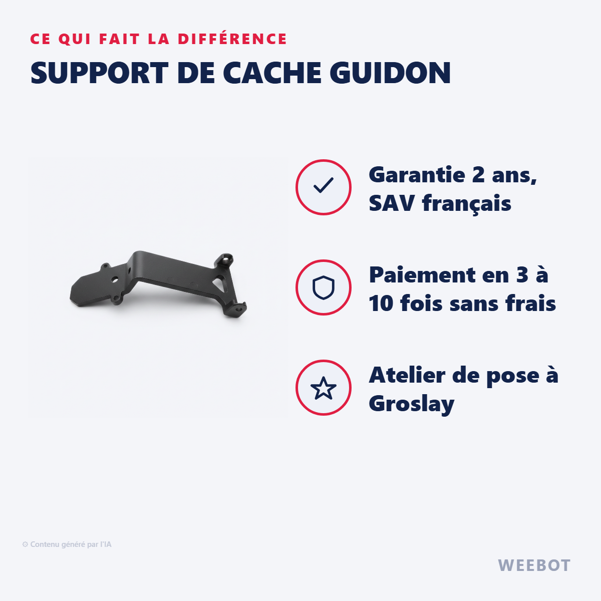 Support de Cache Guidon : les points forts