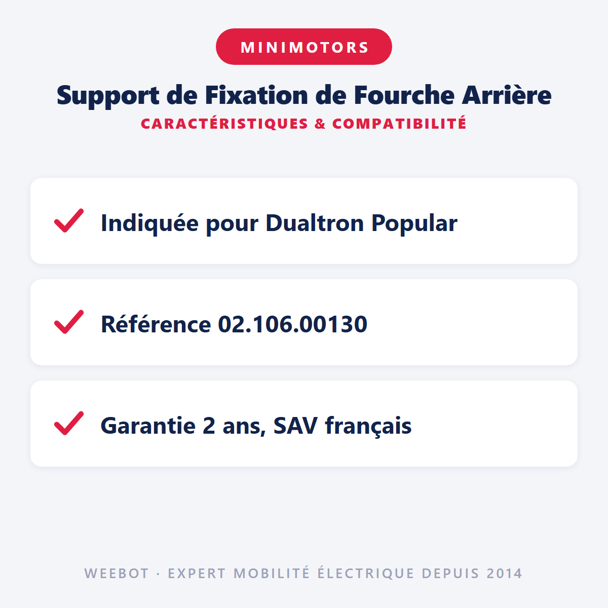 Support de Fixation de Fourche Arrière : caractéristiques et compatibilité