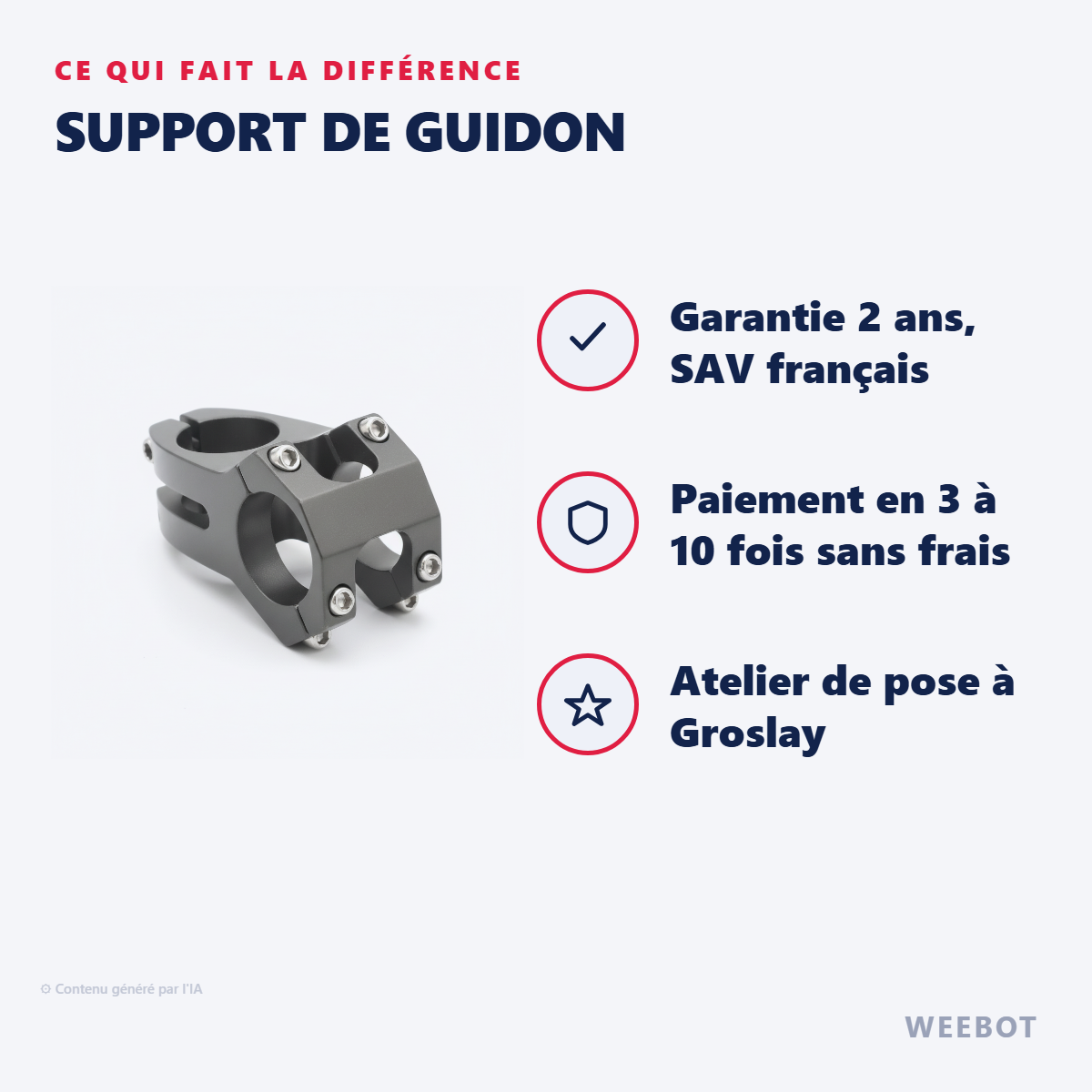 Support de Guidon : les points forts