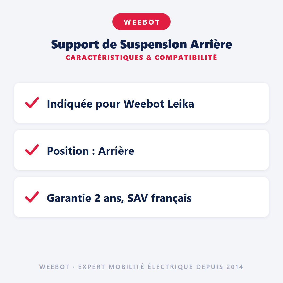 Support de Suspension Arrière : caractéristiques et compatibilité