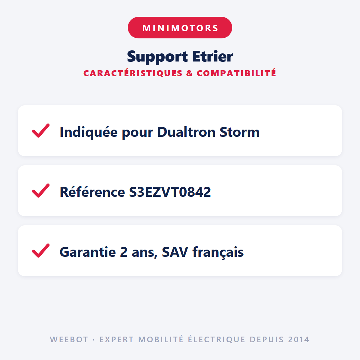 Support Etrier : caractéristiques et compatibilité