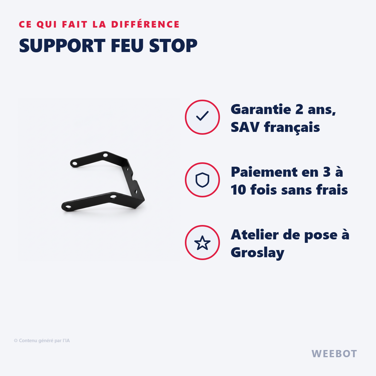Support Feu Stop : les points forts
