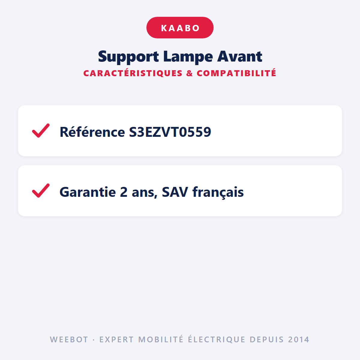 Support Lampe Avant : caractéristiques et compatibilité