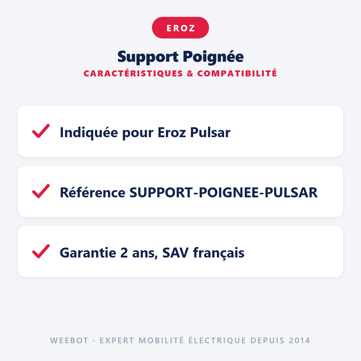 Support Poignée : caractéristiques et compatibilité