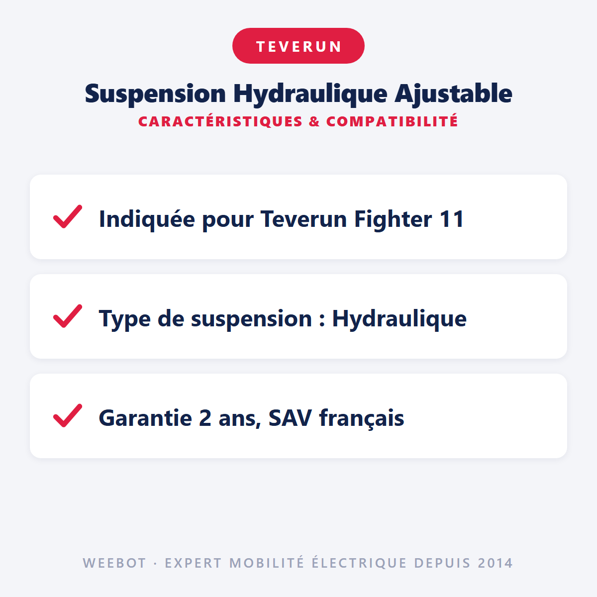 Suspension Hydraulique Ajustable : caractéristiques et compatibilité