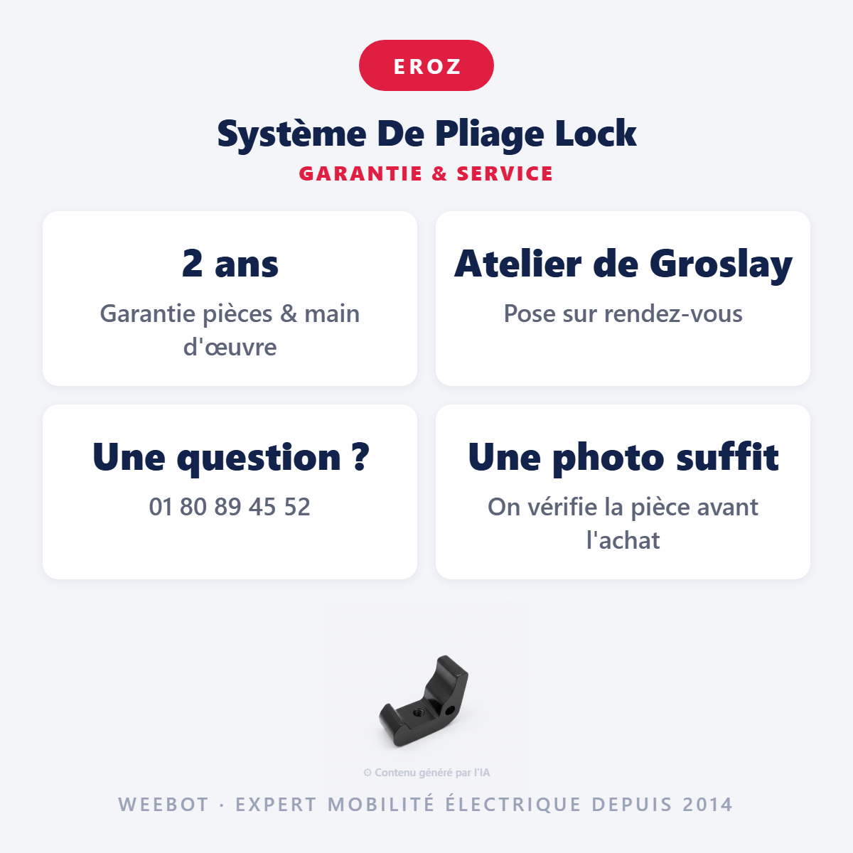 Système De Pliage Lock : garantie 2 ans et service après-vente
