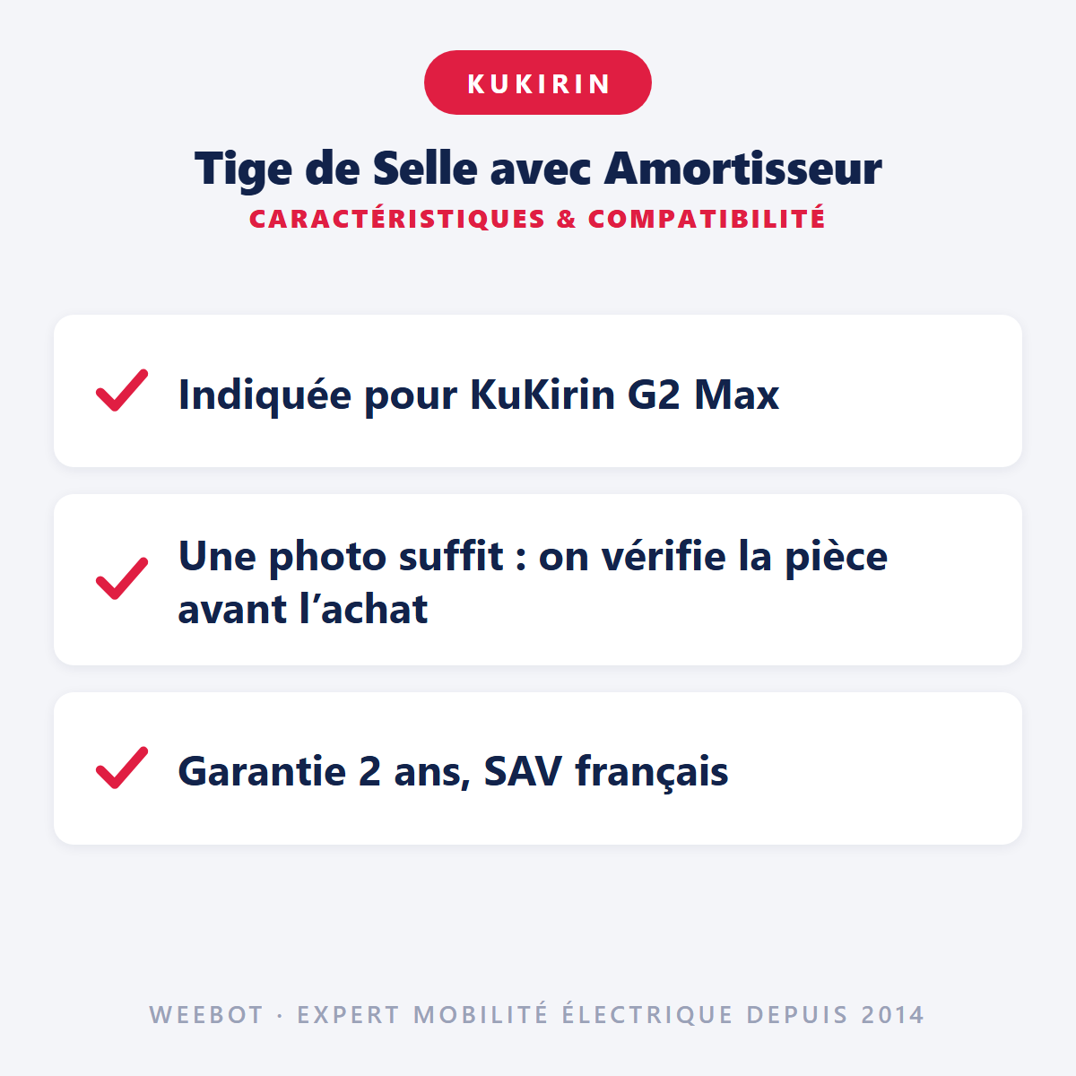 Tige de Selle avec Amortisseur : caractéristiques et compatibilité